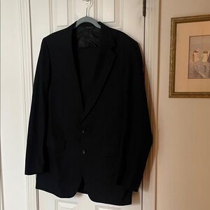 Elegant Dark Navy pinstripe  Men's Suit by Jordan Marsh